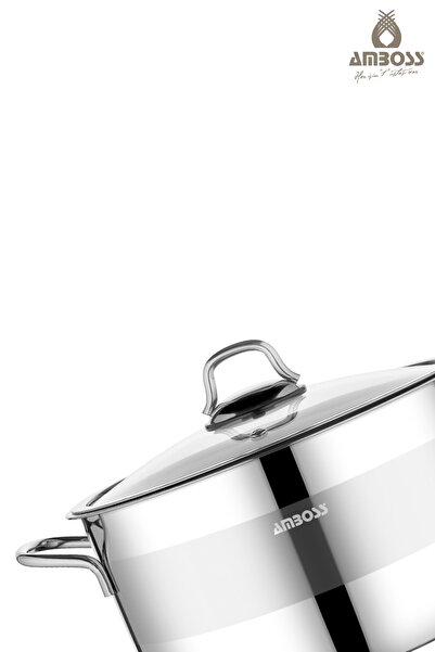 Amboss Asude 6 Piece Stainless Steel Cookware Set with Glass Lid