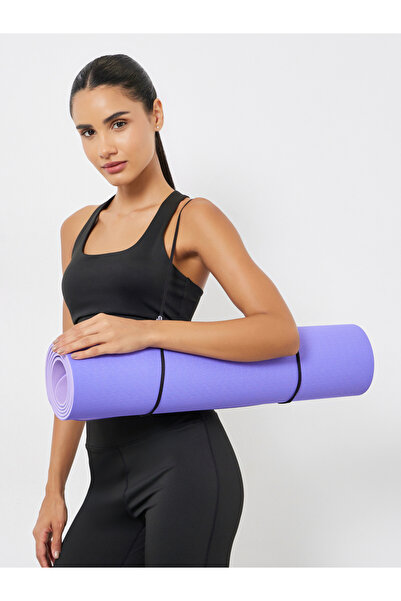 Styli سجادة يوغا قابلة للاستخدام في اتجاهين مع حزام حمل، 183 × 61 × 0.6 سم