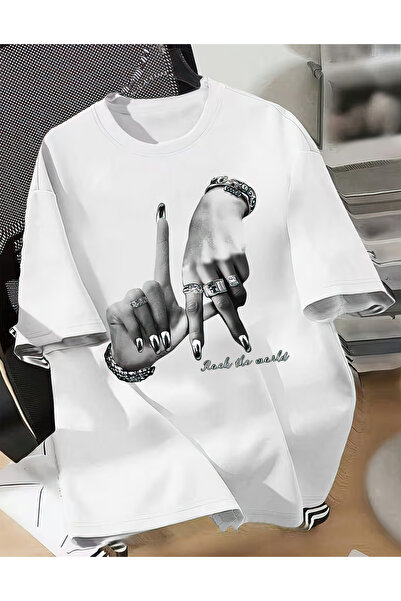 CACTUS COLLECTION Rock the World T-Shirt Print