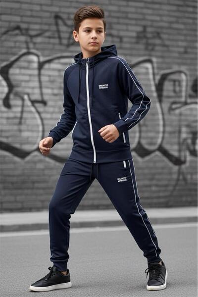 Pina Kids Diver Fabric Unisex Children's Tracksuit Set Unlimited Potential Esf1725Y