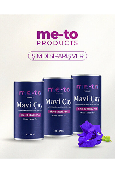 ME-TO PRODUCTS Blue Tea, Color Changing Tea, Blue Butterfly Tea 20Pcs Bag