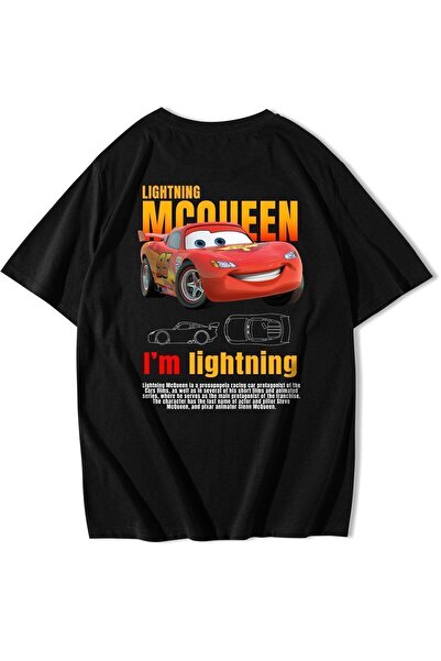 BRF Collection Unisex Oversize Şimşek McQueen T-shirt