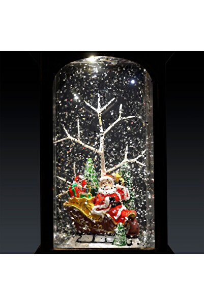 CHRISTMASHOP Διακοσμητικό φανάρι με διακόσμηση Χόλι "