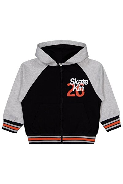 Civil Boys سترة سكيت كينغ مطبوع للأعمار من 2-5 سنوات - أسود للأعمار من 3-4 سنوات