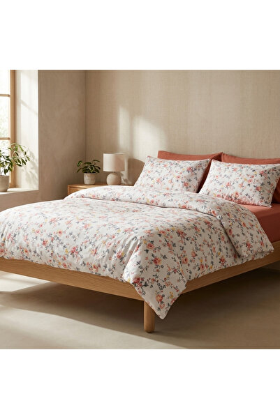 Prime Sleeks Floral Double 100% Cotton Duvet Cover Set - 200X220 cm