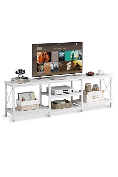 DASEN 180x40x60cm TV Stand for TVs up to 75" - White