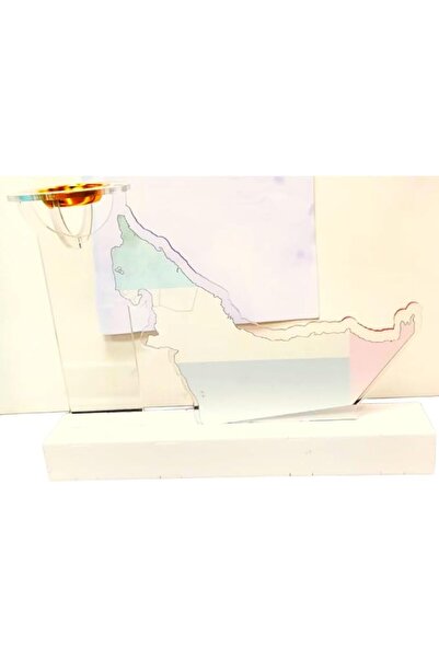 Generic Premium Acrylic Office Stand with Gold Bakhoor Burner, UAE-Themed Desk Decor, Corporate Gift