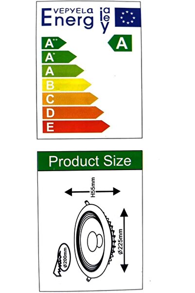 Generic LED Recessed Downlight, 30W High Brightness Ceiling Light Fixture, Energy-Efficient