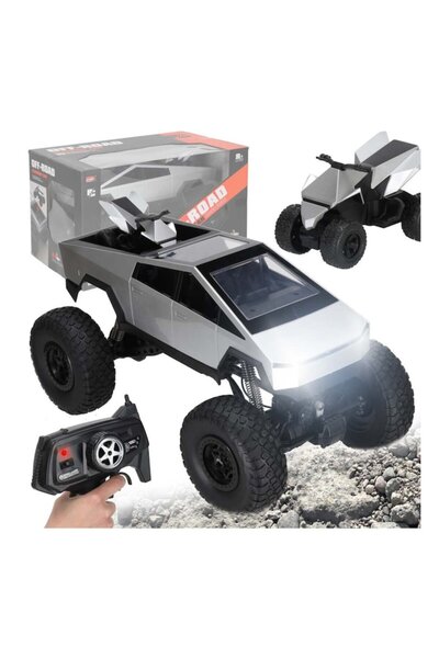 kik RC Truck 1:8 Off-Road 2.4G with Remote Control, Bonus RC Motorcycle and LED