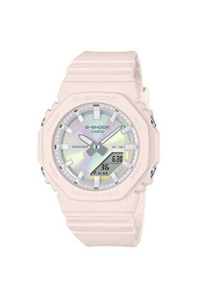 Casio women's watch GMA-P2100PC-4AER G-SHOCK, pink, 40mm, quartz, rubber strap