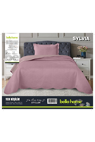 Bella Home Sylvia Bedspread Single Size Dusty Rose