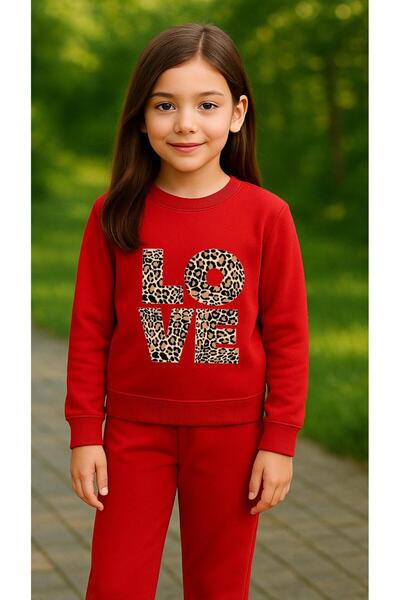 playwear Παιδικό Φούτερ LOVE με στάμπα για κορίτσια και αγόρια, με λαιμόκοψη ...
