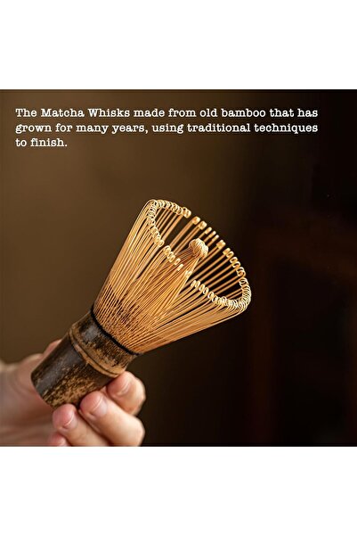 COOYA 7Pcs Japanese Matcha Tea Set, Bamboo Matcha Bowl with Tea Mat, Scoop,For Japanese Tea Ceremony