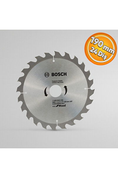 Bosch 190 x 2,2/1,4 x 30 mm 24 Diş Sunta Ahşap Mdf Kesme Testeresi 190 mm 24 Diş