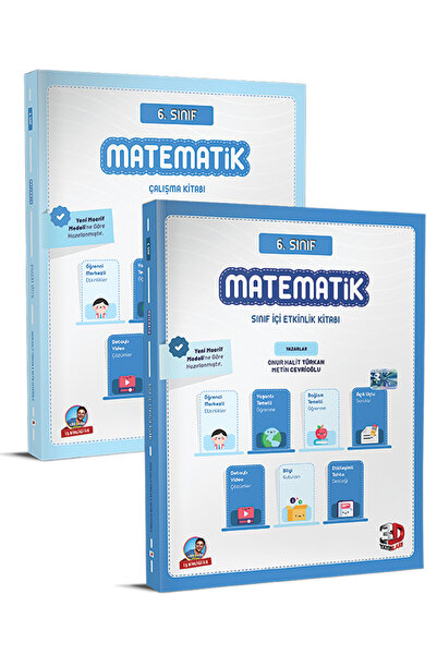 3D Yayınları 3D 2026 6. Sınıf Matematik Ek Sınıf İçi Etkinlik Kitabı + Çalışm...