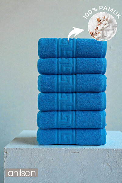 Anılsan 6 paketa tirkiznih grčkih ručnika za ruke - 50x90 cm, 225 gr, 100% pa...