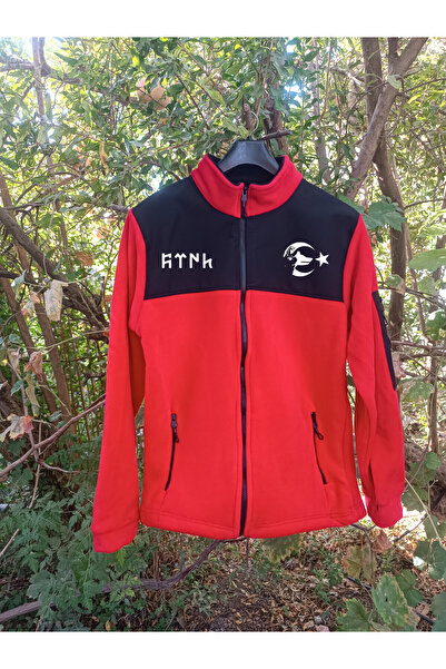 Türk Boyu Göktürkçe Türk Yazılı ve Kurt Sancağı Detaylı Polar Montlarımız