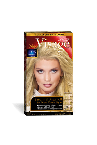 VİSAGE Vopsea de par Neo Keratin & Argan Oil 03 Very Light Blond
