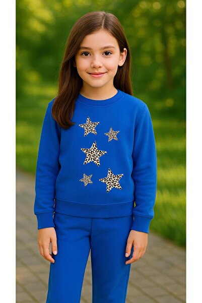 playwear Παιδικό Φούτερ Σετ Πολλαπλών Αστέρων με Στάμπα για Κορίτσια και Αγόρ...