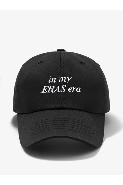 Take Two By Styli Black Slogan Embroidered Baseball Cap