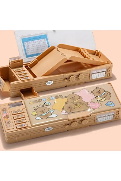 capybara Large Capacity Double-Sided Pencil Case