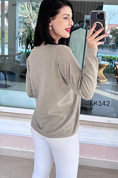 İnce Topuk Starry Cotton Knitwear Blouse 6K142