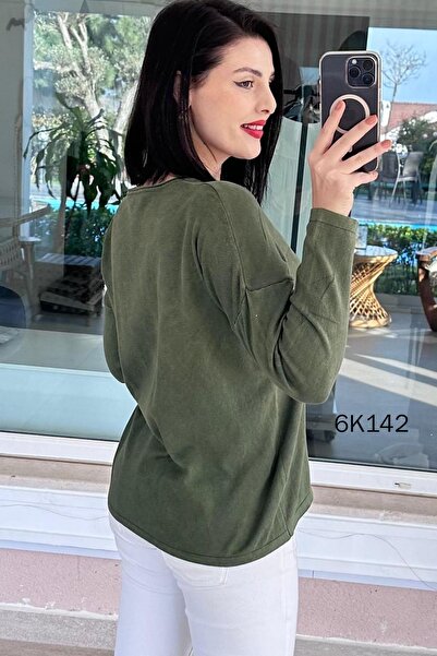 İnce Topuk Starry Cotton Knitwear Blouse 6K142