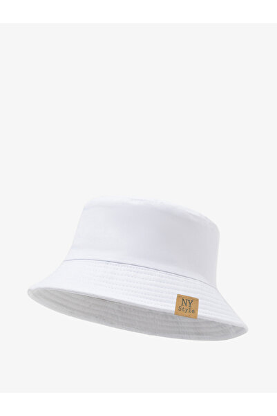 Take Two By Styli White Cotton Bucket Hat