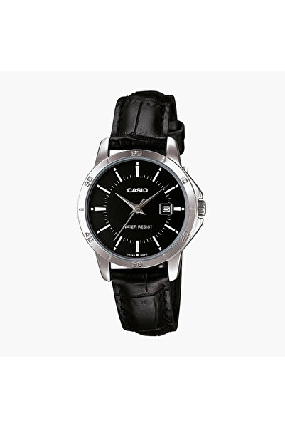 Casio Women's Black Analog Stainless Steel Strap Watch -LTP-V004L-1AUDF
