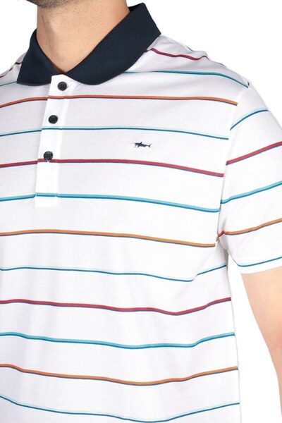 PAUL&SHARK MEN'S KNITTED POLOSHIRT C.WCOTTON