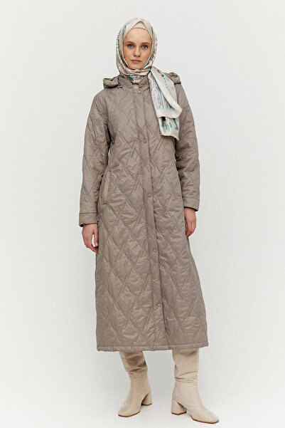 Setrms Baklava Desenli Kapitone Kaban