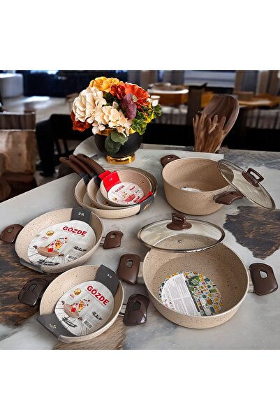 BARITCIOGLU Granite Cookware Set 9 Pieces