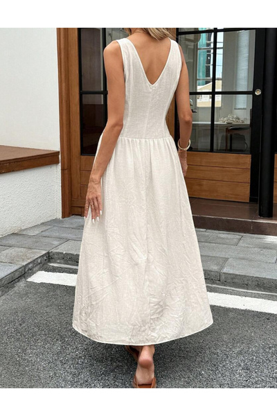 Sheya Shein maxi dress, cream