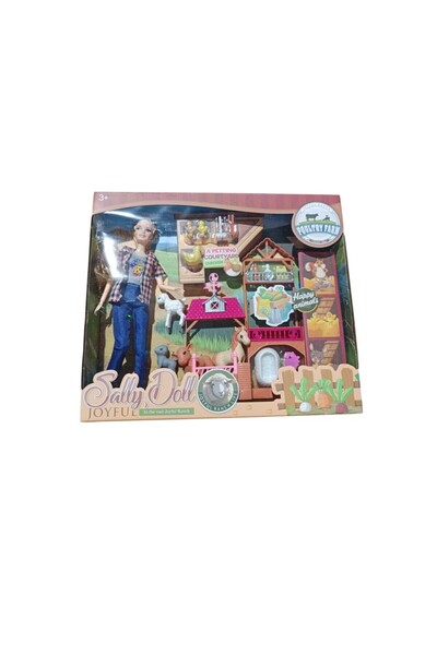 OEM Set de joacă SALLY Ferma de păpuși cu accesorii și animale