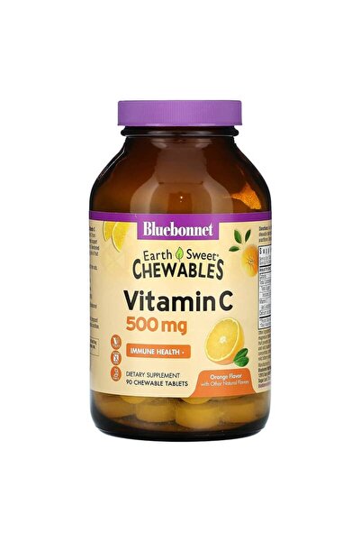 Bluebonnet فيتامين سي للمضغ ٥٠٠ ملغ (٩٠ قرصًا للمضغ)