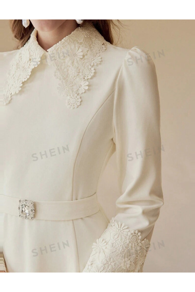 Sheya Shein maxi dress, cream