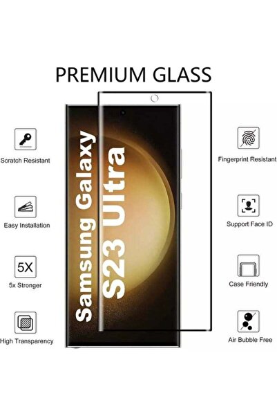 no markte 9D Nano Full Coverage Screen Protector for Samsung Galaxy S23 Ultra (Explosion-proof, Anti-fingerprint)