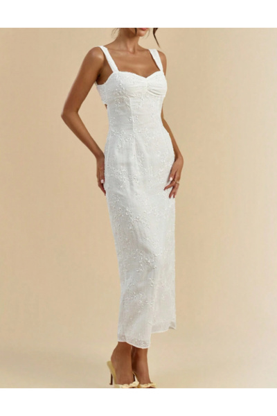 Sheya Shein maxi dress, white