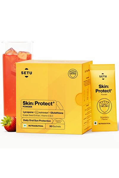 setu Skin Protect Powder 30 Sachets, Strawberry