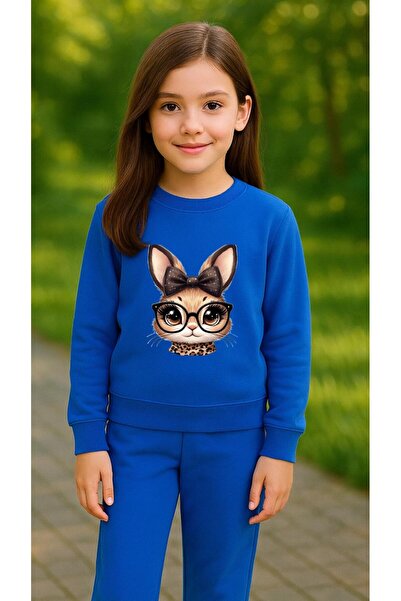 playwear Παιδικό Φούτερ Σετ Ρούχων LEOPARD RABBIT με στάμπα για κορίτσια και ...