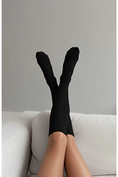 LAGRANZE Cozy Line Premium Women's Over-The-Knee Jacquard Socks