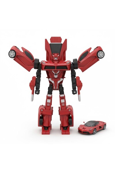 TUFY TOYS ANGER KNIGHT-F DÖNÜŞEN ROBOT & SPOR ARABA