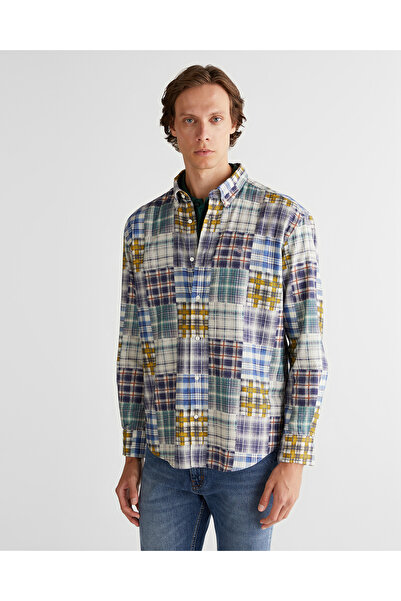 Gant Erkek Lacivert Relaxed Fit Gömlek