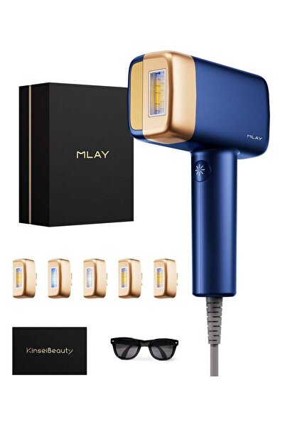 Mlay جهاز إزالة الشعر بالليزر IPL T14 - 6 عدسات، 500,000 ومضة لكل عدسة