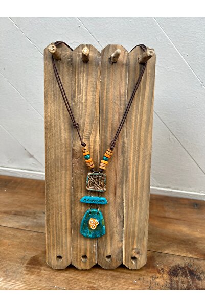 Bohoyasam Özel Tasarım El Yapımı Seramik Etnik Kolye - Ayarlanabilir Bohem Kolye