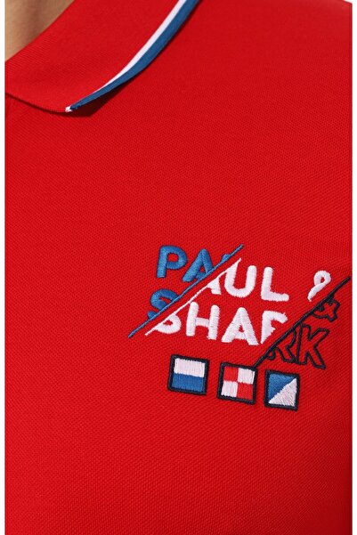 PAUL&SHARK MEN'S KNITTED POLOSHIRT C.WCOTTON