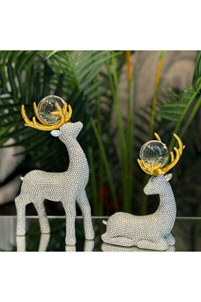 sahane & bazaar 2’li geyik dekor aksesuar