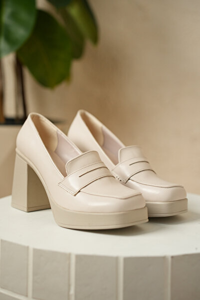 Melvoria Patent Leather Wedge Heeled Loafer Casual Shoes