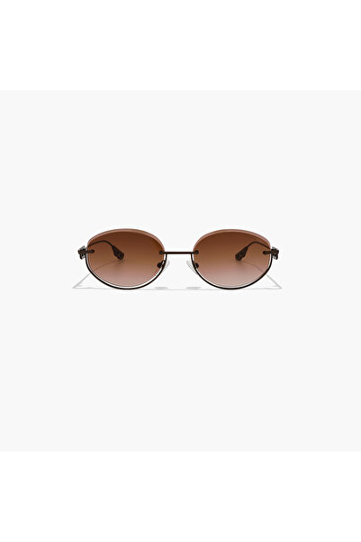 BlackOut Brooke 55MM Brown Oval Sunglasses - BLA-000326-0404