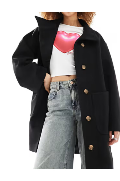 Monki Monki coat, black